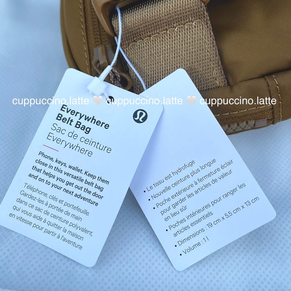 🤎NWT🤎Lululemon Athletica Everywhere Belt Bag in Burnt Caramel - Extended Strap - Picture 7 of 14